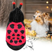 Oblečenie pre domáce zvieratá, mäkké kreslené pohodlné oblečenie pre domáce zvieratá, zábavná osobnosť, udržiavanie tepla z polyesteru, halloweenske oblečenie pre psov, transformácia na párty