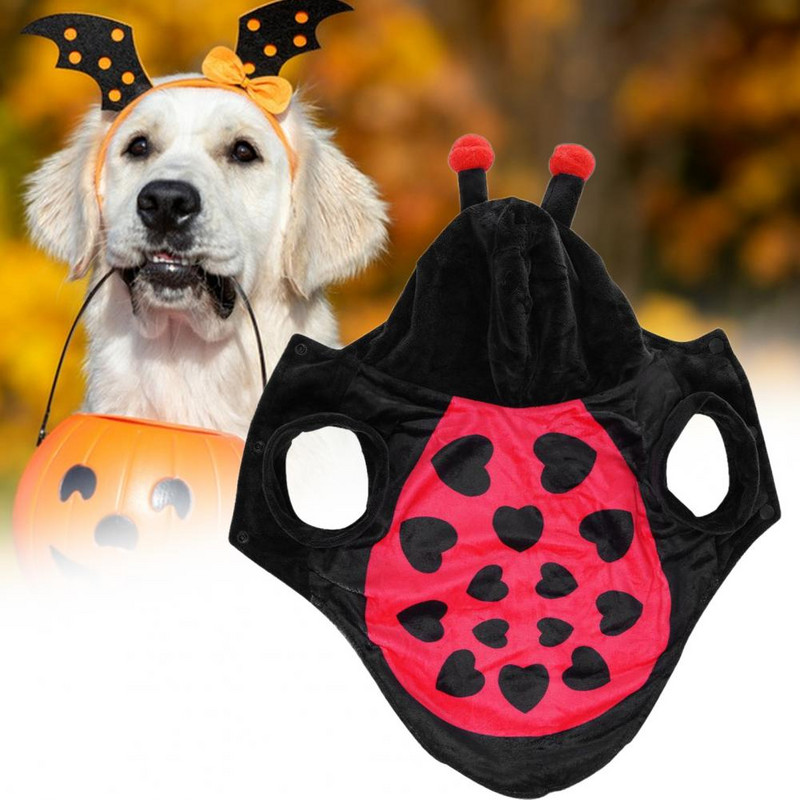 Oblečenie pre domáce zvieratá, mäkké kreslené pohodlné oblečenie pre domáce zvieratá, zábavná osobnosť, udržiavanie tepla z polyesteru, halloweenske oblečenie pre psov, transformácia na párty