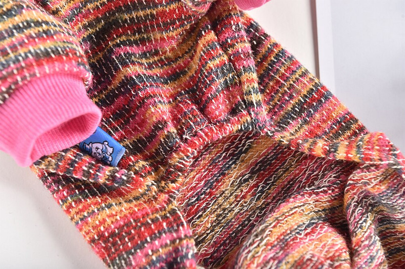 Overal pre psa a mačku s kapucňou, dúhový dizajn, kabát pre domáce zvieratá, šteňa, bunda, jarné/jesenné oblečenie