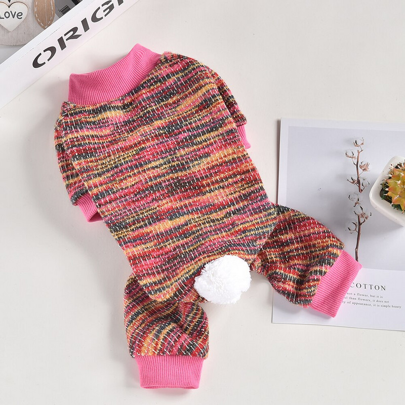 Overal pre psa a mačku s kapucňou, dúhový dizajn, kabát pre domáce zvieratá, šteňa, bunda, jarné/jesenné oblečenie