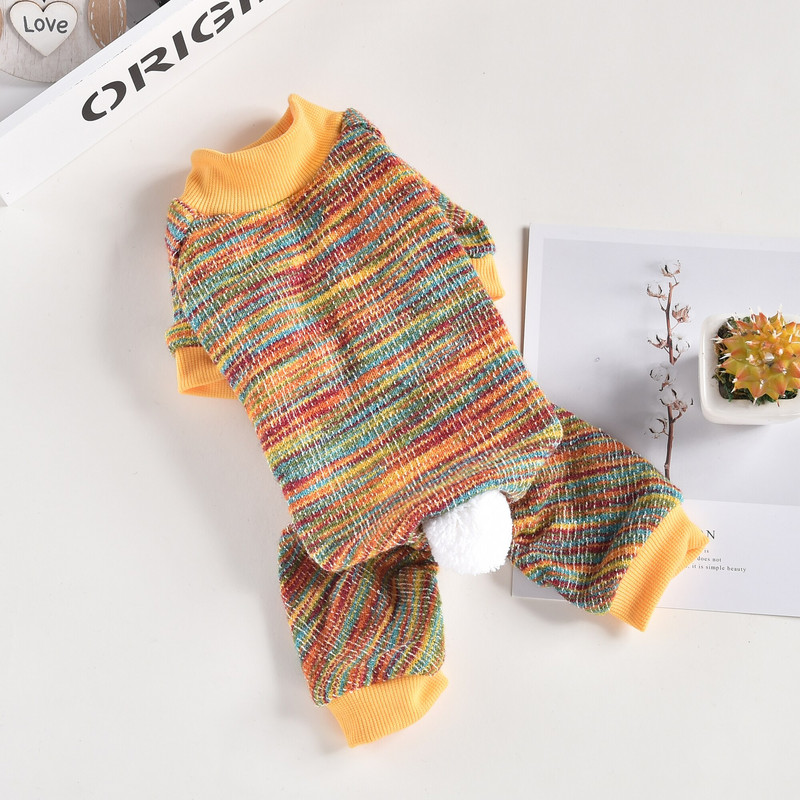 Overal pre psa a mačku s kapucňou, dúhový dizajn, kabát pre domáce zvieratá, šteňa, bunda, jarné/jesenné oblečenie