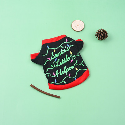 Koera jõuluriided Prantsuse buldogi lemmikloomariided Pehmed uusaasta lemmikloomariided väikestele keskmistele koertele Chihuahua kutsikas Ropa Perro mops