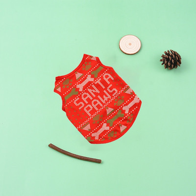 Koera jõuluriided Prantsuse buldogi lemmikloomariided Pehmed uusaasta lemmikloomariided väikestele keskmistele koertele Chihuahua kutsikas Ropa Perro mops