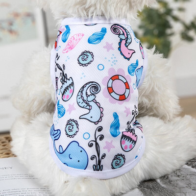 Multifilmi kutsika koera vesti särk Suvised lemmikloomariided väikestele koertele Chihuahua Yorkshire`i malta särgid Koerad Lemmikloomad Riided Kassirõivad