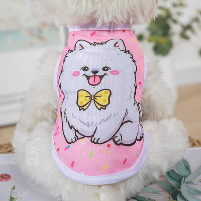 Multifilmi kutsika koera vesti särk Suvised lemmikloomariided väikestele koertele Chihuahua Yorkshire`i malta särgid Koerad Lemmikloomad Riided Kassirõivad