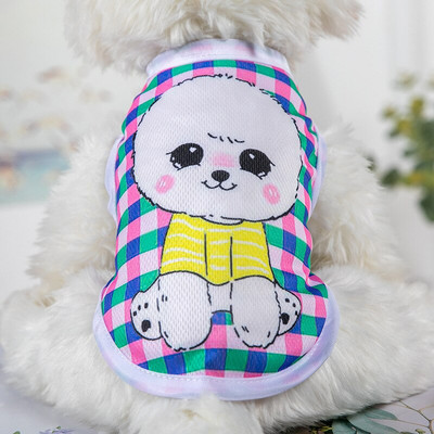 Multifilmi kutsika koera vesti särk Suvised lemmikloomariided väikestele koertele Chihuahua Yorkshire`i malta särgid Koerad Lemmikloomad Riided Kassirõivad