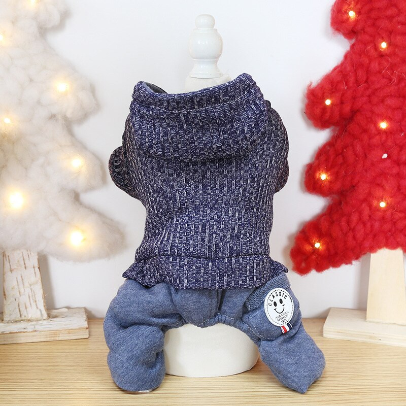 Oblečenie pre psov Rifľové vlnené bavlnené oblečenie pre mačky a psov, overal, bunda, kabát, oblečenie pre domáce zvieratá, bavlna, zimné produkty, šteňa, čivava