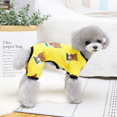 Μαλακό Fleece Ολόσωμη φόρμα για σκύλους Ζεστά χειμωνιάτικα ρούχα για σκύλους Χαριτωμένη πιτζάμες για μικρά σκυλιά Ρούχα για κατοικίδια για κουτάβι Ρούχα για σκύλους York Shih Tzu