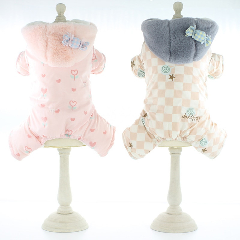 Σούπερ ζεστά ρούχα για σκύλους χειμερινή φόρμα για σκύλους York Pomeranian Chihuahua Bichon Κοστούμια μικρού μεγέθους για σκύλους