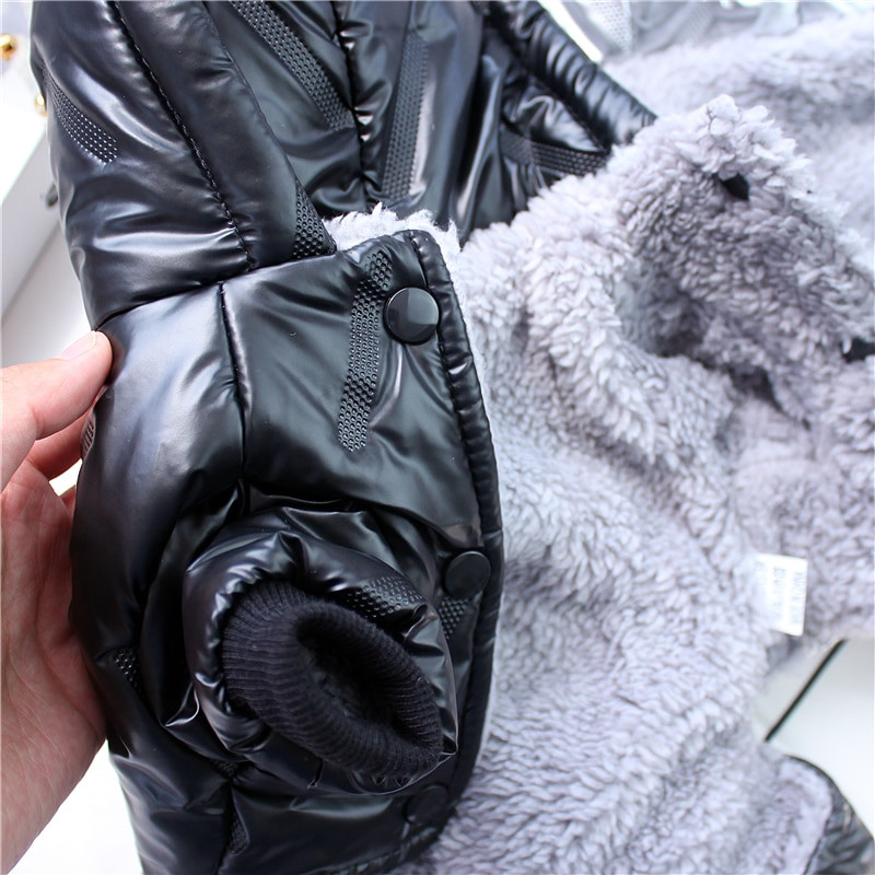 Nepremokavé zahusťovacie oblečenie pre psov, zimná mikina s kapucňou, parka, štvornohá čivava, kombinéza, yorkie lyžiarska tepláková súprava