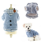 Módne zahusťovacie teplé oblečenie pre domáce zvieratá pre mačky, zimné oblečenie pre psov, pohodlný zimný kabát pre malé a stredné psy