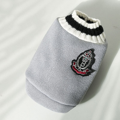 Zimné teplé oblečenie pre psov v štýle vysokej školy pre malé a stredné psy, šteniatko, mačka, vesta, čivava, francúzsky buldoček, yorkshirský kabát