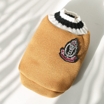 Zimné teplé oblečenie pre psov v štýle vysokej školy pre malé a stredné psy, šteniatko, mačka, vesta, čivava, francúzsky buldoček, yorkshirský kabát