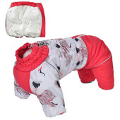 Teplý hrubý overal pre psov pre malých psov, oblečenie pre šteniatka, chlapec a dievča, kombinéza pre domáce zvieratá, pomeranian, yorkshirský teriér, overal, pyžamo pre psov