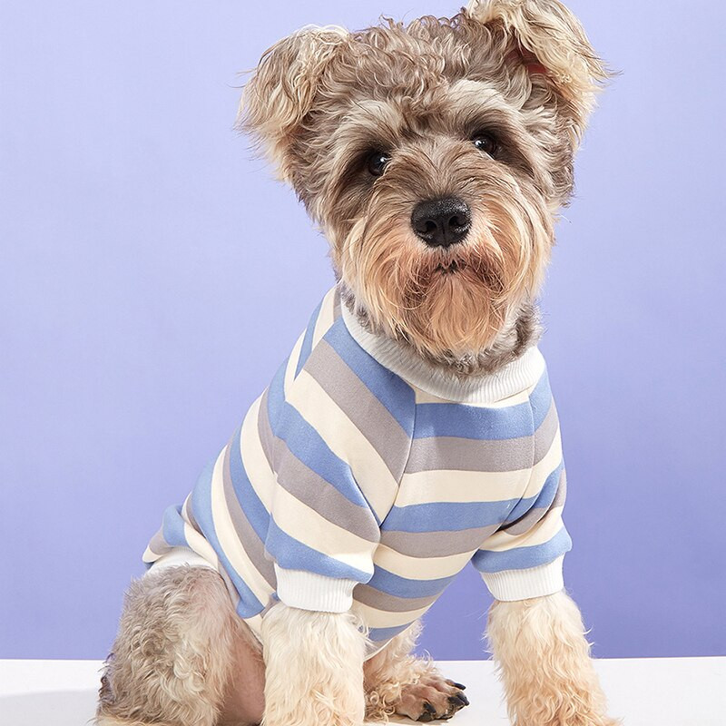 Lemmikloomakapuuts Kontrastne kapuuts Sügis- ja Talvine Soe Triibuline Lemmikloomariided INS Universaalne Triibuline Pehme Mugav Soe Kapuuts Koertele