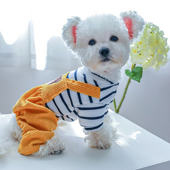 Ρούχα σκυλιών PETCIRCLE Φόρμες αρκούδας ψωμιού για μικρά μεσαία σκυλιά Κουτάβι γάτα Όλες τις εποχές Ρούχα κατοικίδιων για σκύλους Στολή για κατοικίδια Παλτό
