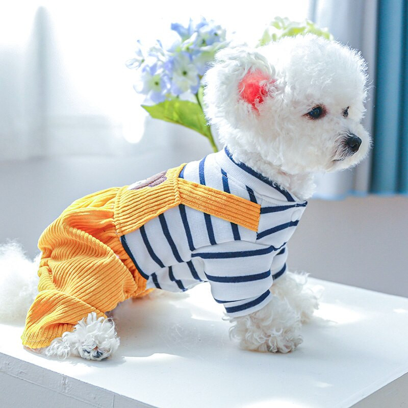 PETCIRCLE Oblečenie pre psov Overaly s medvedíkom pre malé a stredné psy, šteniatka a mačky, celoročné oblečenie pre domáce zvieratá, kostým pre psov, potreby pre domáce zvieratá, kabát