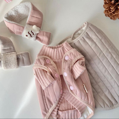 Lemmikloomariided Sügis Talv Keskmine Väike Koer Soe Vest Mood Lill Magus Sall Muster Kassipoeg Kutsikas Armas Mantel Yorkshire Puudel