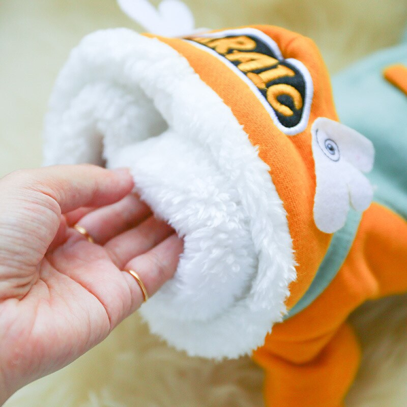 Šiltas naminių gyvūnėlių kombinezonas Rudens žiema Vidutinis mažas šuo Keturių pėdų Drabužiai Mieli Kawaii Megztinis Kačiukas Šuniukas Šuniukai Čihuahua Jorkšyras