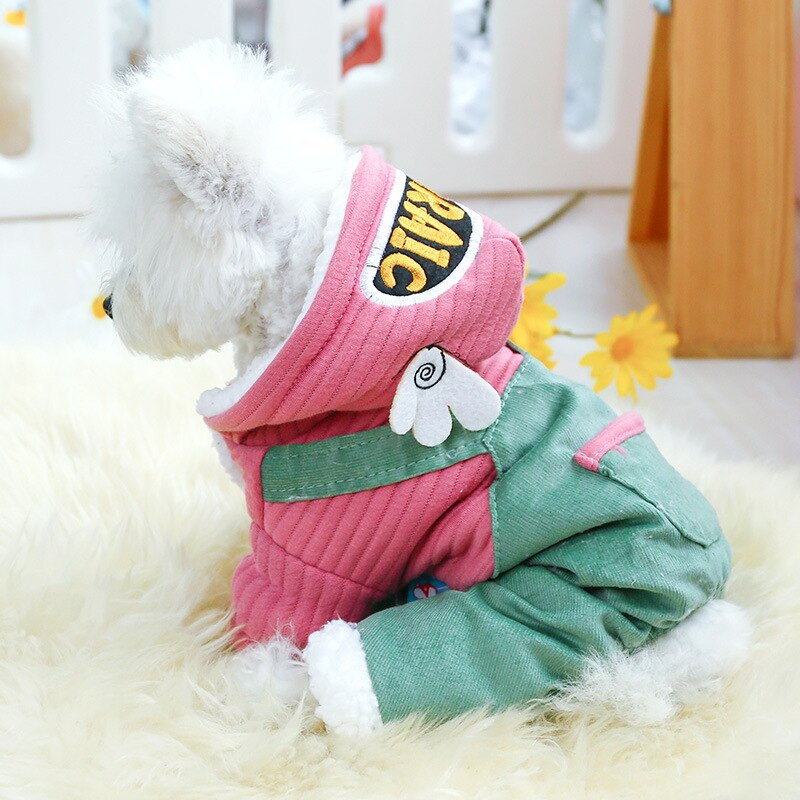 Šiltas naminių gyvūnėlių kombinezonas Rudens žiema Vidutinis mažas šuo Keturių pėdų Drabužiai Mieli Kawaii Megztinis Kačiukas Šuniukas Šuniukai Čihuahua Jorkšyras