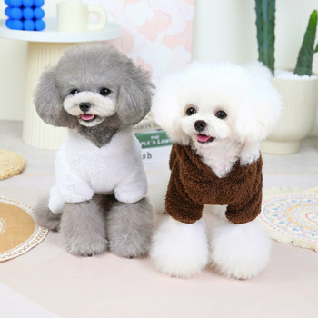 Ζεστή φόρμα για σκύλους από φλις χαριτωμένα ρούχα για σκύλους για μικρά μεσαία σκυλιά Χειμερινό παλτό για κουτάβι Γαλλικό μπουλντόγκ Ρούχα Chihuahua Bichon