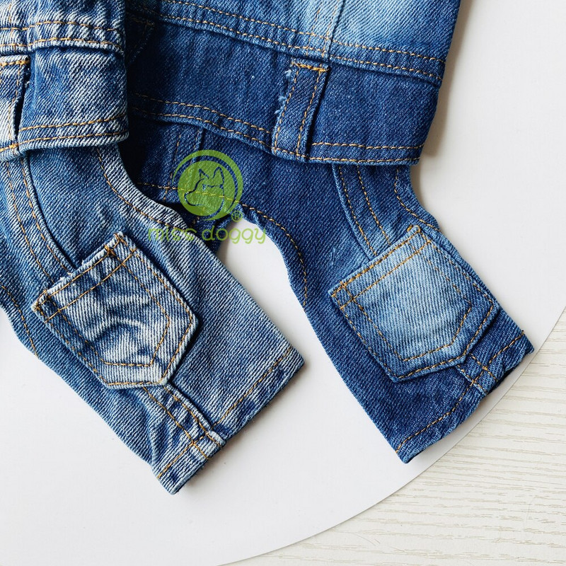 Retro džínsové overaly pre psov, štvornohý psí overal pre čivavu, kovbojské šteniatko, kawaii oblečenie pre yorkshirského psa, jarný kostým pre domáce zvieratá