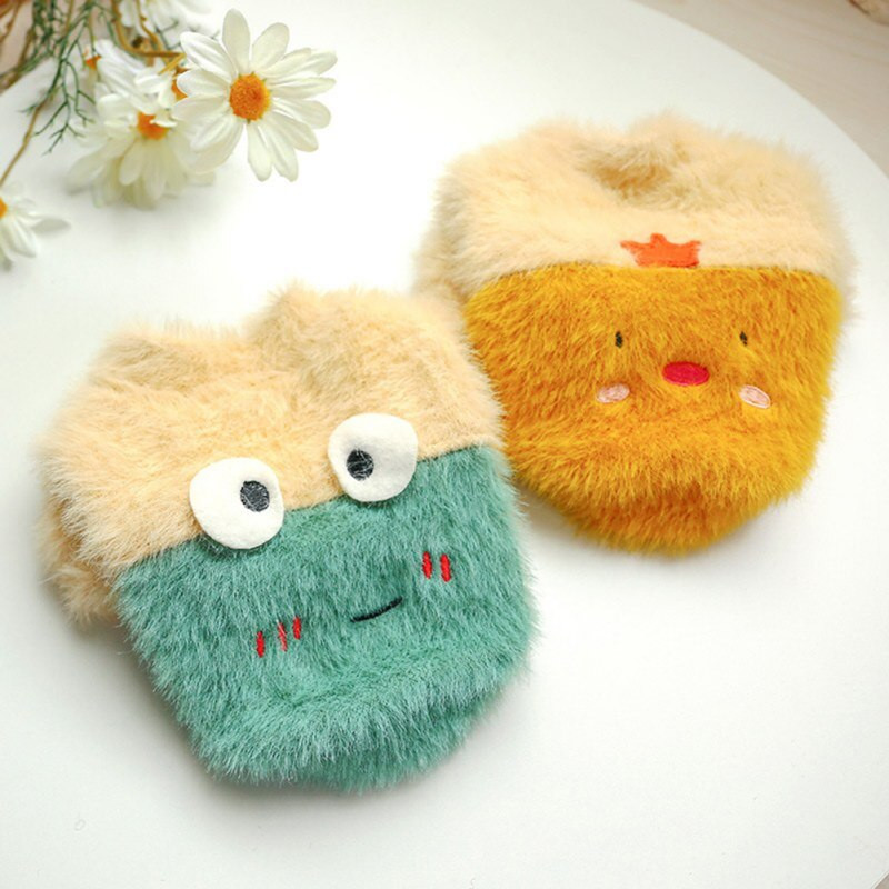 Roztomilé plyšové oblečenie pre psov s okrúhlym výstrihom, teplé zimné flísové oblečenie pre psov pre malé psy, oblečenie pre šteniatka, oblečenie pre čivavy, veľkosť XS-XL