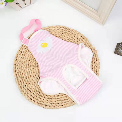 Γαλλικό μπουλντόγκ τεριέ Εσώρουχα βαμβακερά Four Seasons Small Medium Fat Animal Jumpsuit Παντελόνι Physiological Sanitary Diaper Girl