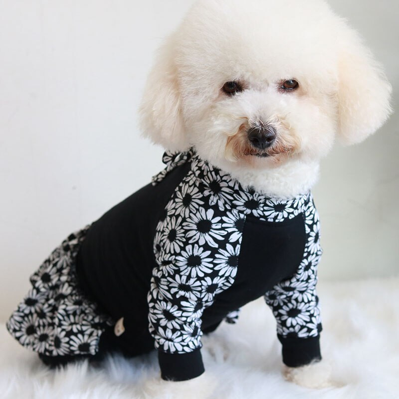 Naminių šunų kombinezonas šuniukui Kombinezonai Drabužiai tamprios medvilnės, apsaugantys pilvą pižamos mažiems šunims Megztinis kostiumas Čihuahua pudelis mopsas