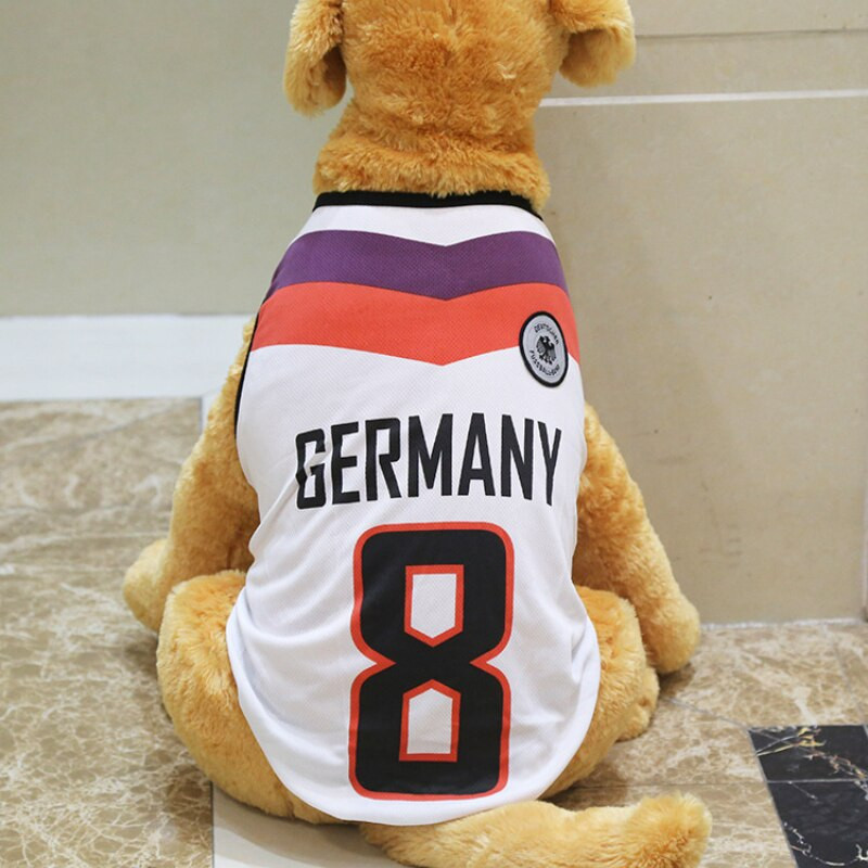 Drabužiai naminiams gyvūnėliams Madingi šunų tinkliniai liemeniai šunų marškinėliai krepšinio drabužiai kvėpuojantys mažiems, vidutiniams ir dideliems šunims universalūs