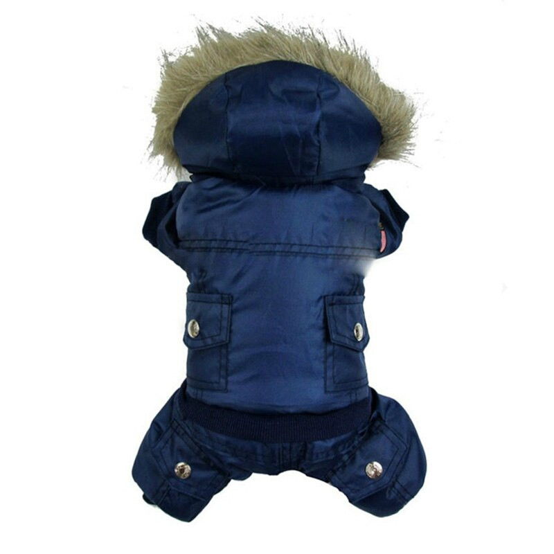 Pawstrip Dog Jumpsuit Thickn Warm Coat For Malé, Stredné, Veľké psy Nepremokavé Zimné Šteniatko Štyri Nohy Kostým Ropa Para Perro
