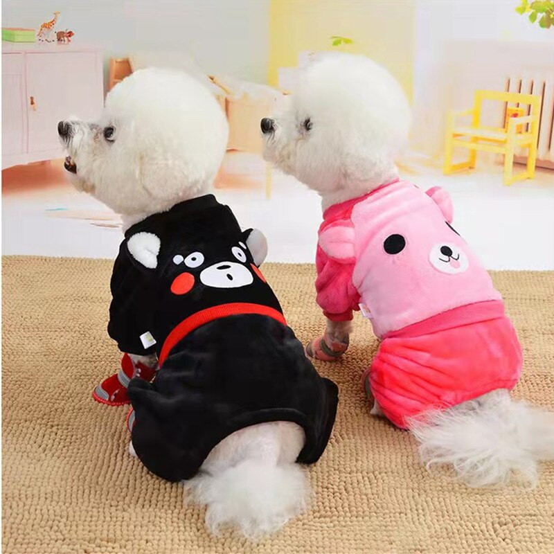 Lemmikloomariided Sügistalv Pidžaamad Majapidamis Flanell Puuvill Pehme Armsad Multifilmisärgid Kombinesoonid Bulldog Chihuahua Soe vill