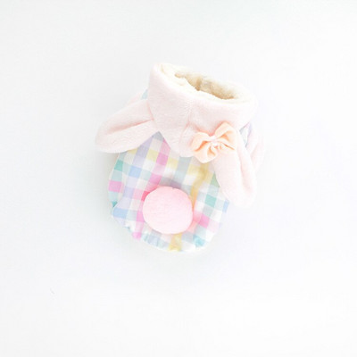 Kutsikas soe kampsun Talvine sügismood Jumpsuit kassi ruuduline villane kapuuts, keskmine väike koer, magus mantel Chihuahua puudel Yorkshire