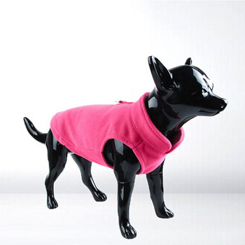 Ρούχα χειμωνιάτικων κατοικίδιων για κουτάβι σκύλος πολικό φλις γιλέκο σκύλου Φθινοπωρινό πουλόβερ σκύλου Ζεστό μαλακό πουλόβερ Αμάνικο μπουφάν για μικρό σκύλο