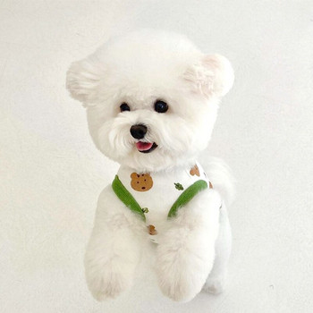 Χαριτωμένο Bear Dog Ανοιξιάτικο αναπνεύσιμο γιλέκο για κατοικίδια Teddy Cartoon Ρούχα για σκύλους Μόδα για κουτάβι πουλόβερ Μόδα Ρούχα για κατοικίδια με δύο πόδια
