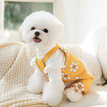 Ολόσωμη φόρμα για κατοικίδια Ρούχα Μικρά σκυλιά Στολή μόδας Χαριτωμένα ζαρτιέρες Chihuahua York Bulldog Ζεστό χειμωνιάτικο κοστούμι για κουτάβι σκύλου