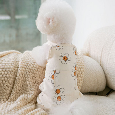 Salopete pentru animale de companie Hainate pentru câini de talie mică Ținute de modă Imprimare de modă Bretele drăguțe Chihuahua York Bulldog Iarnă caldă Costum de îmbrăcăminte pentru câini