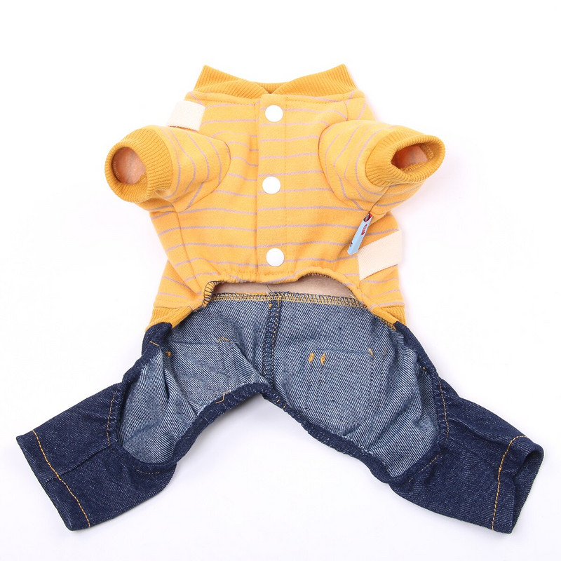 Šunų katės kombinezonas su džemperiu su maišeliu šunų palto striukė katės šuniuko rudens/žiemos drabužiai