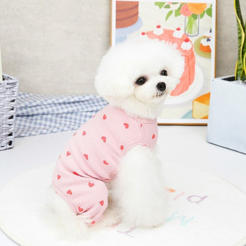 2022 Ρούχα κατοικίδιων σκύλων για μικρά σκυλιά Love Heart για σκύλους Πιτζάμες Chihuahua Yorkie Κοστούμια κατοικίδιων σκύλων σε στυλ Κορέας