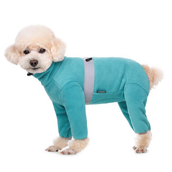 Fleece Small Dog Jumpsuit Reflective Puppy Ρούχα Χειμερινά ζεστά ρούχα για μικρά σκυλιά Πολυτελείς φόρμες για σκύλους αρσενικό θηλυκό
