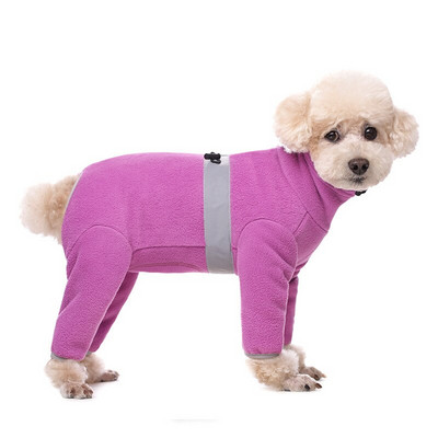 Salopetă din lână pentru câini de talie mică Haine reflectorizante pentru cățeluși Îmbrăcăminte caldă de iarnă pentru câini pentru câini de talie mică Salopete de lux pentru câini pentru bărbați și femei