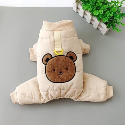 Zimné oblečenie pre psov, teplý overal pre psov, šteňací kabát, bunda, Yorkshirský Pomeranian Bichon Pudel, oblečenie pre domáce zvieratá