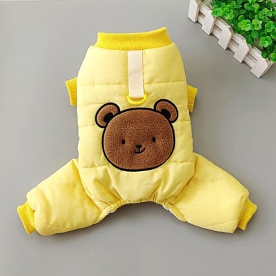 Zimné oblečenie pre psov, teplý overal pre psov, šteňací kabát, bunda, Yorkshirský Pomeranian Bichon Pudel, oblečenie pre domáce zvieratá