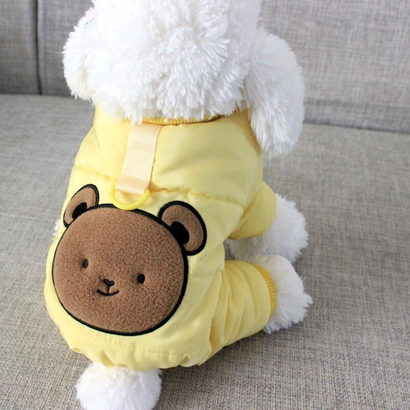 Zimné oblečenie pre psov, teplý overal pre psov, šteňací kabát, bunda, Yorkshirský Pomeranian Bichon Pudel, oblečenie pre domáce zvieratá