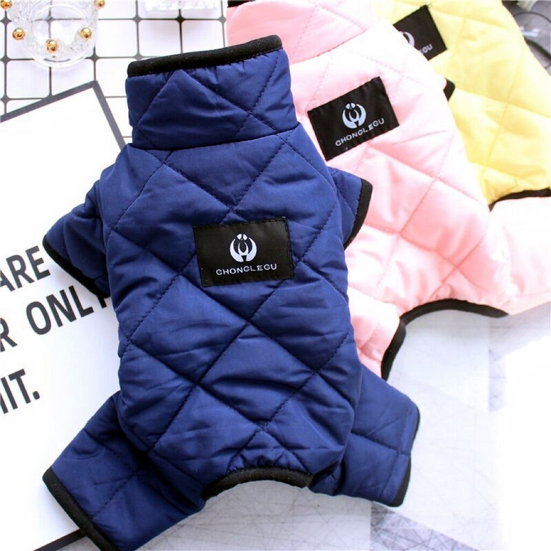 Väikeste kutsikate lemmikloomariided mitmevärvilised neljajalgsed puuvillased kombinesoonid Lemmikloomarõivad 2022. aasta sügiseks ja talveks soojad Chien Vetement