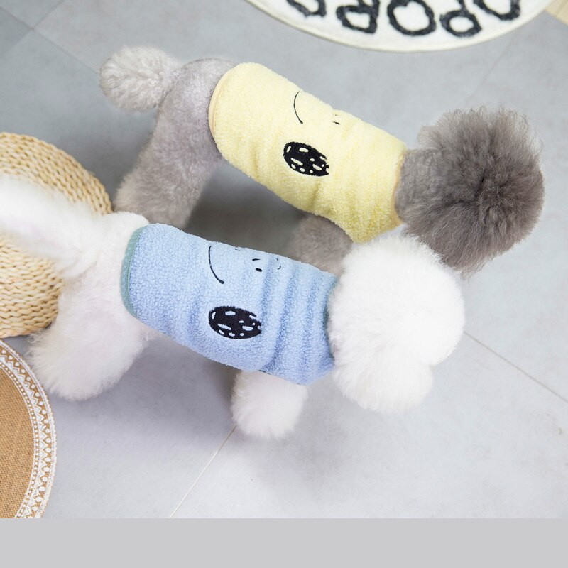 Plyšová vesta, jeseň/zima, bavlnené oblečenie, malý pes, kabát, šteniatko, mačiatko, sveter, roztomilý vzor, zahustené tričko, módna mikina