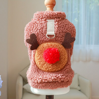 PETCIRCLE Oblečenie pre psov, vianočná vesta s losom, bunda pre malých a stredných psov, šteniatko a mačku, zimné oblečenie pre domáce zvieratá, kostým, potreby pre domáce zvieratá, teplý kabát