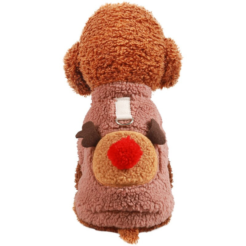 PETCIRCLE Oblečenie pre psov, vianočná vesta s losom, bunda pre malých a stredných psov, šteniatko a mačku, zimné oblečenie pre domáce zvieratá, kostým, potreby pre domáce zvieratá, teplý kabát