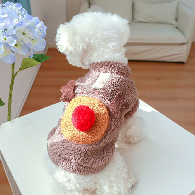 PETCIRCLE Oblečenie pre psov, vianočná vesta s losom, bunda pre malých a stredných psov, šteniatko a mačku, zimné oblečenie pre domáce zvieratá, kostým, potreby pre domáce zvieratá, teplý kabát