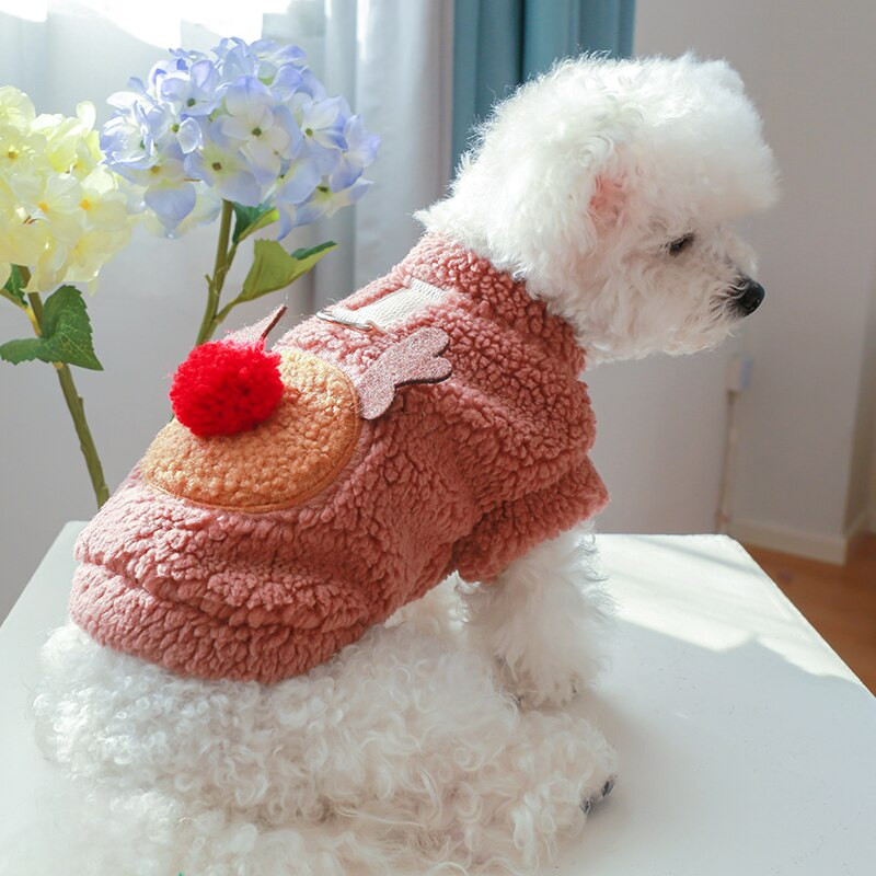 PETCIRCLE Oblečenie pre psov, vianočná vesta s losom, bunda pre malých a stredných psov, šteniatko a mačku, zimné oblečenie pre domáce zvieratá, kostým, potreby pre domáce zvieratá, teplý kabát